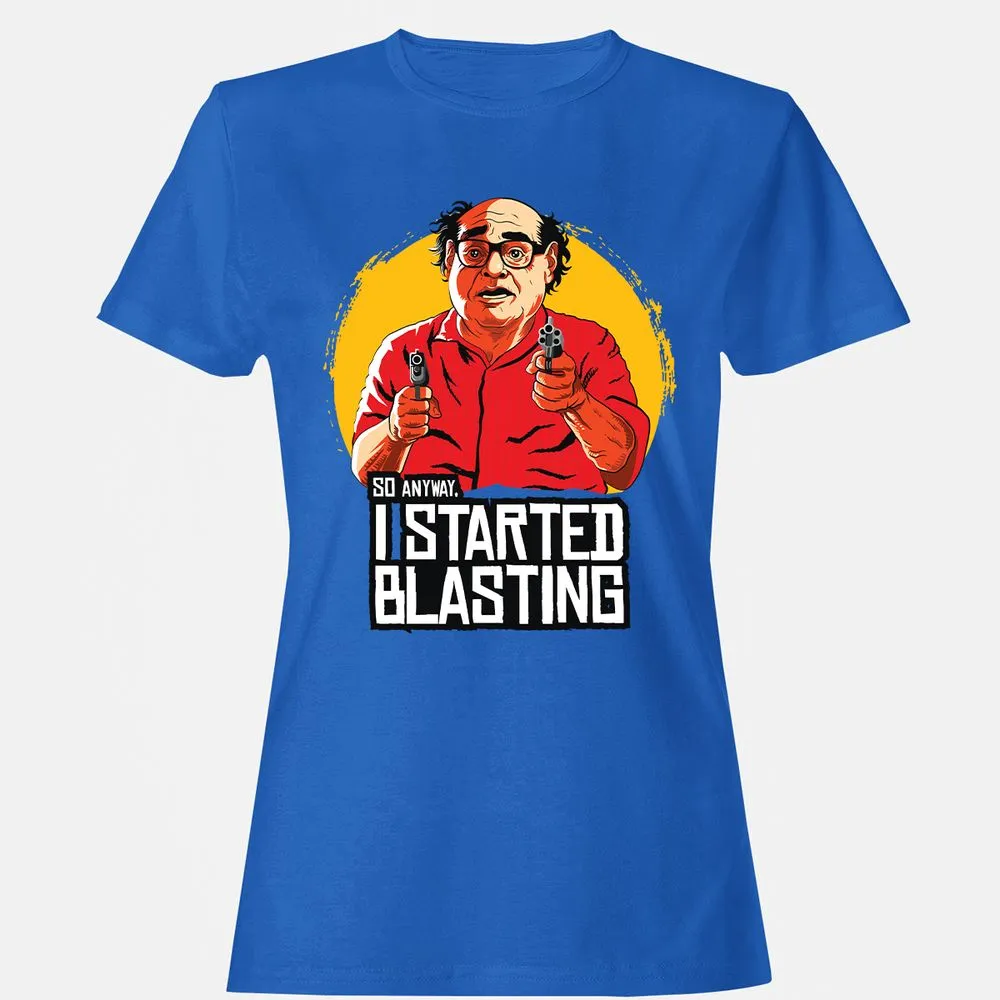 Women's T-Shirt - TSWDSLF4 - Royal - 14