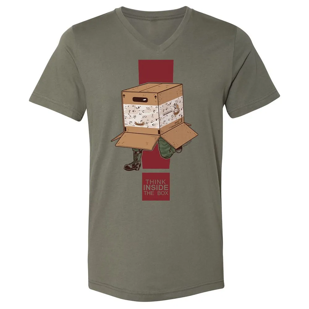 Unisex V-Neck T-Shirt - 7ESS9F1M - Military Green - 10