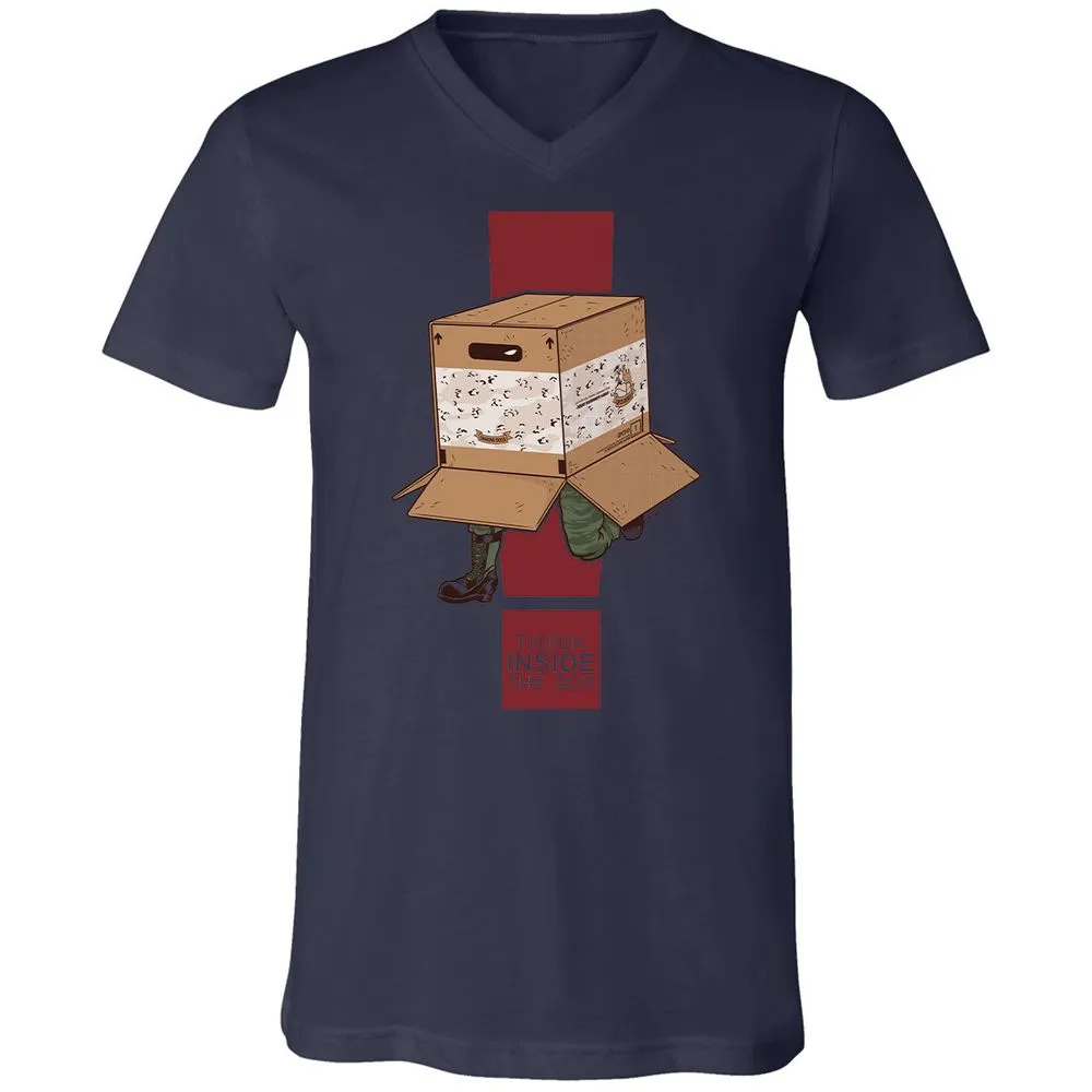 Unisex V-Neck T-Shirt - 7ESS9F1M - Navy - 9