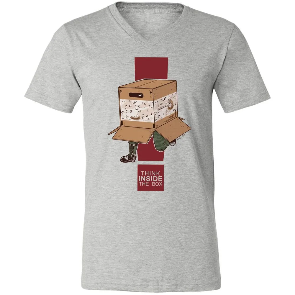Unisex V-Neck T-Shirt - 7ESS9F1M - Athletic Heather - 7