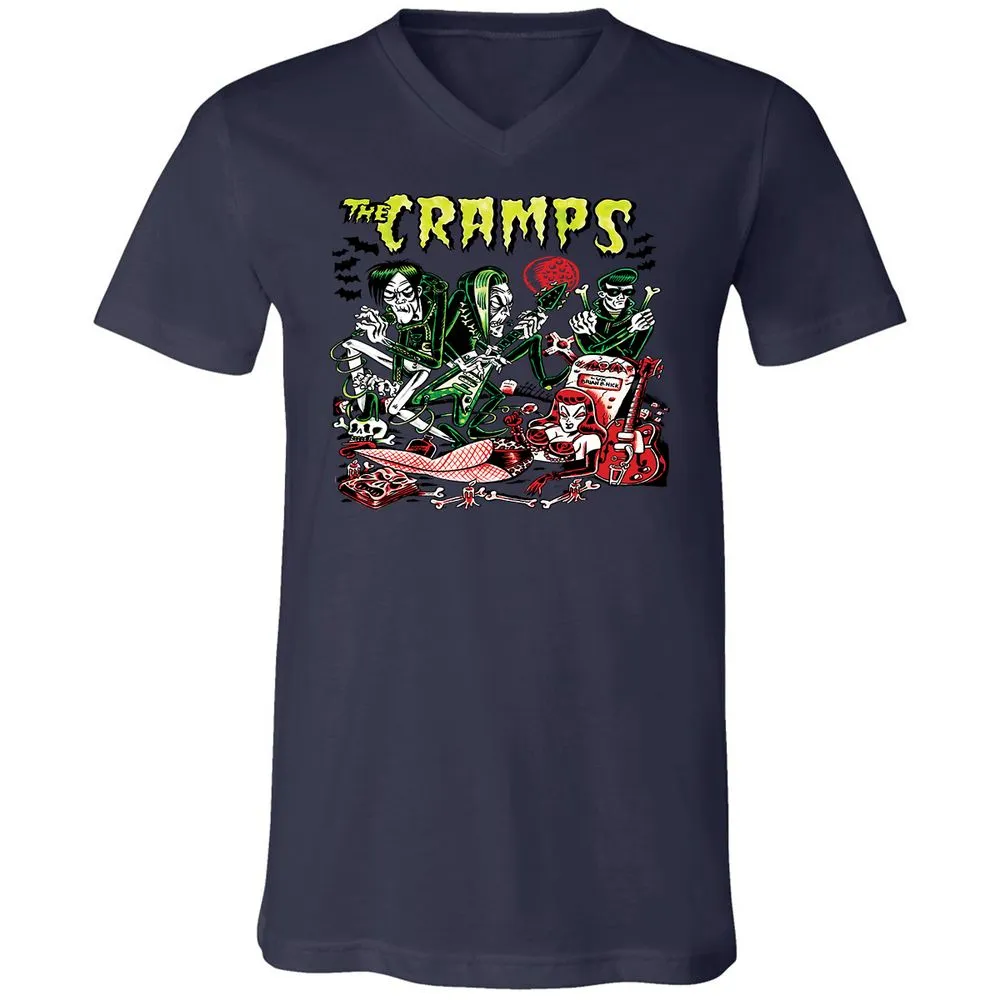 Unisex V-Neck T-Shirt - WWWDJ2NV - Navy - 9