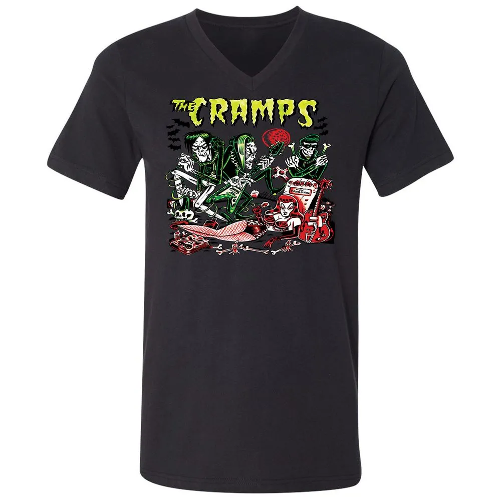 Unisex V-Neck T-Shirt - WWWDJ2NV - Black - 16