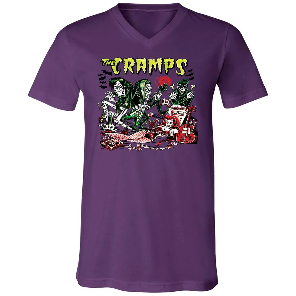 Unisex V-Neck T-Shirt - WWWDJ2NV - Team Purple - 2