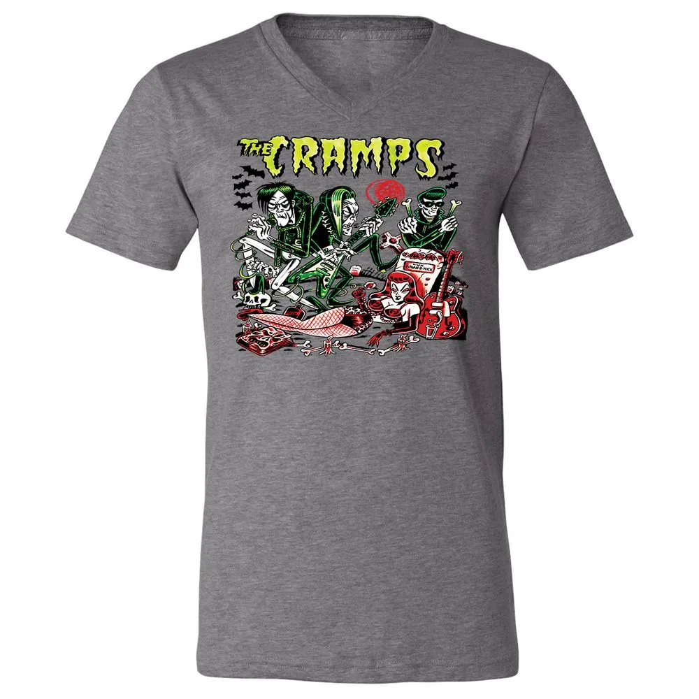 Unisex V-Neck T-Shirt - WWWDJ2NV - Deep Heather - 13