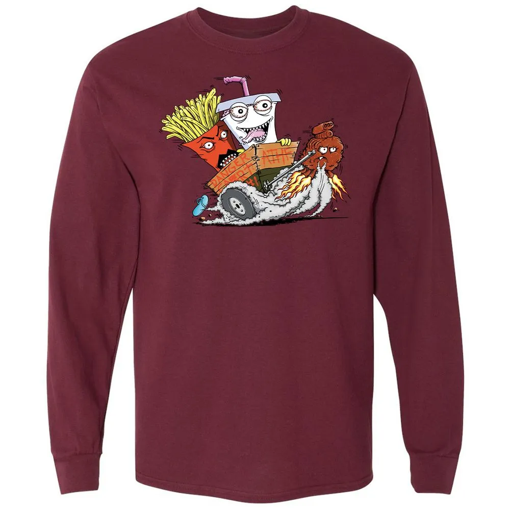 Long Sleeve T-Shirt - C977PTYD - Maroon - 11