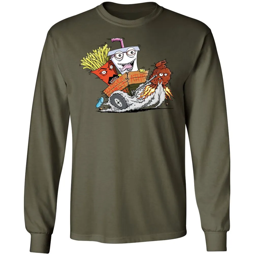 Long Sleeve T-Shirt - C977PTYD - Military Green - 7