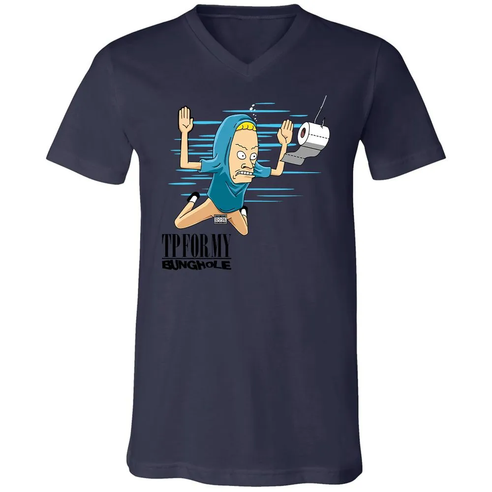 Unisex V-Neck T-Shirt - Q8L2NYLT - Navy - 9