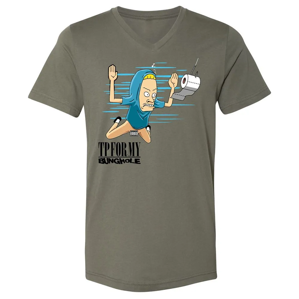Unisex V-Neck T-Shirt - Q8L2NYLT - Military Green - 10