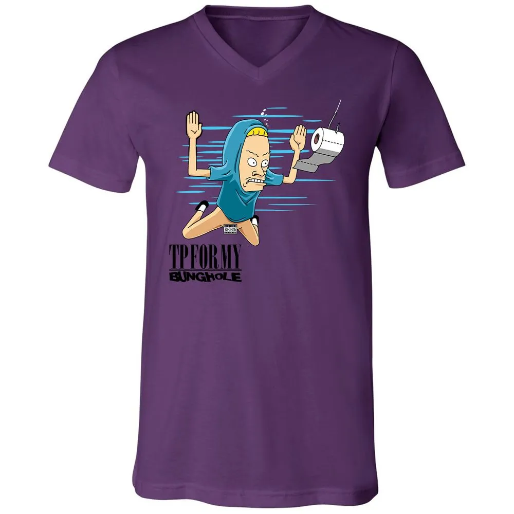 Unisex V-Neck T-Shirt - Q8L2NYLT - Team Purple - 2