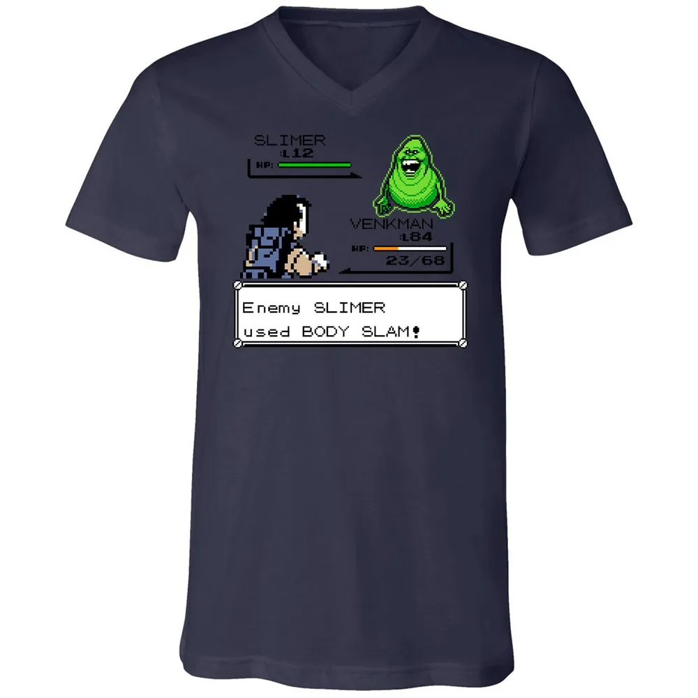 Unisex V-Neck T-Shirt - FZ83FH6R - Navy - 9