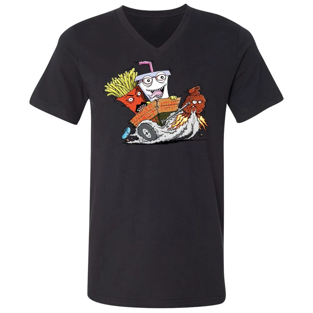 Unisex V-Neck T-Shirt - 2VD3GYP7 - Black - 16