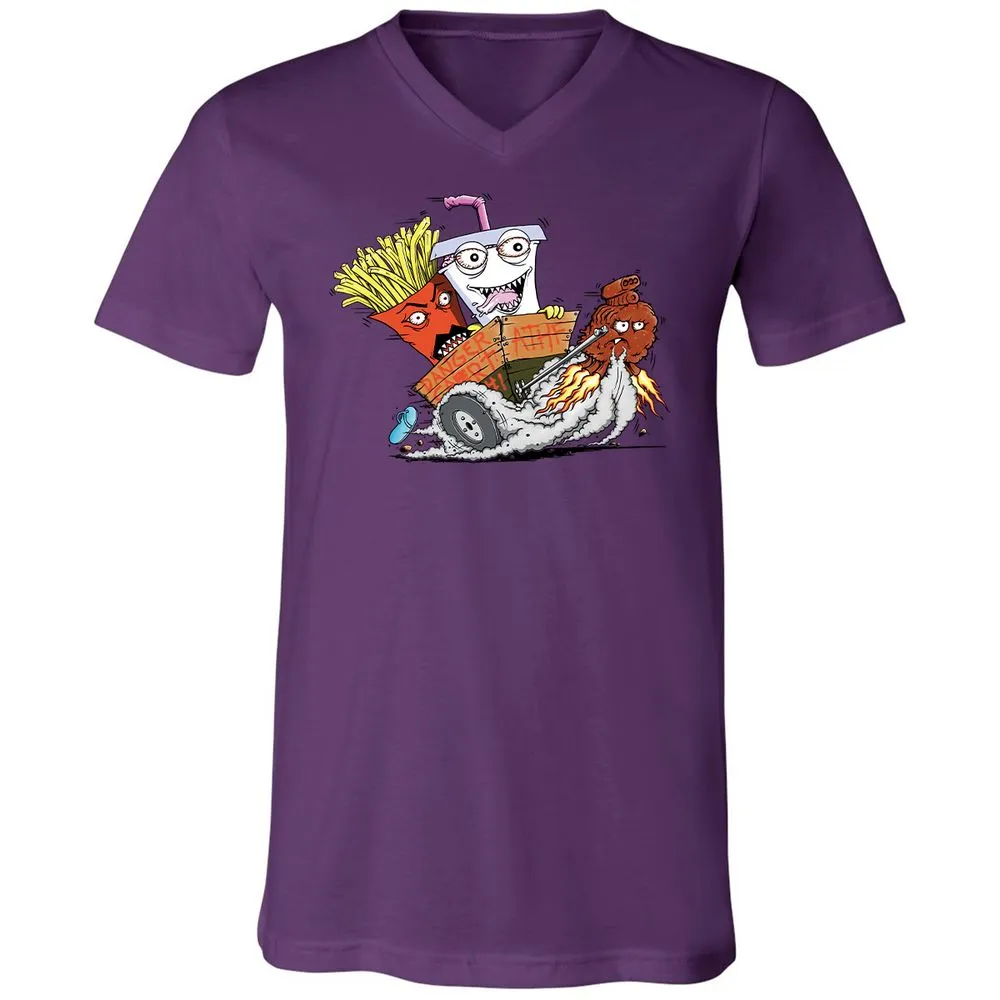 Unisex V-Neck T-Shirt - 2VD3GYP7 - Team Purple - 2