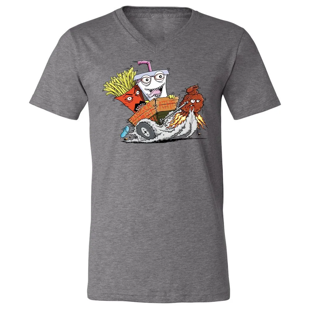 Unisex V-Neck T-Shirt - 2VD3GYP7 - Deep Heather - 13