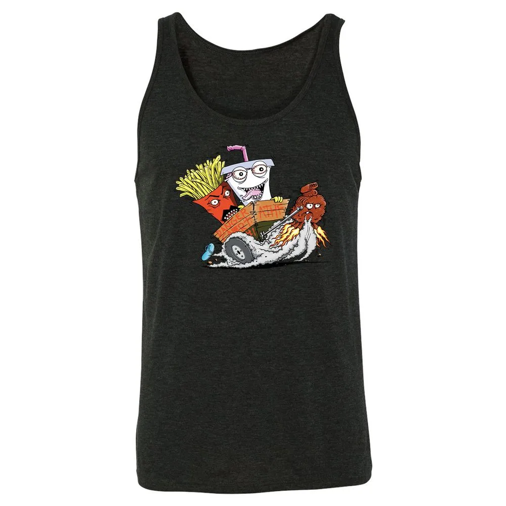 Unisex Jersey Tank - 7UY31SHX - Charcoal Black Triblend - 5