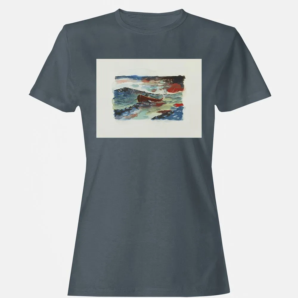 Women's T-Shirt - BFU8N9RC - Charcoal - 3