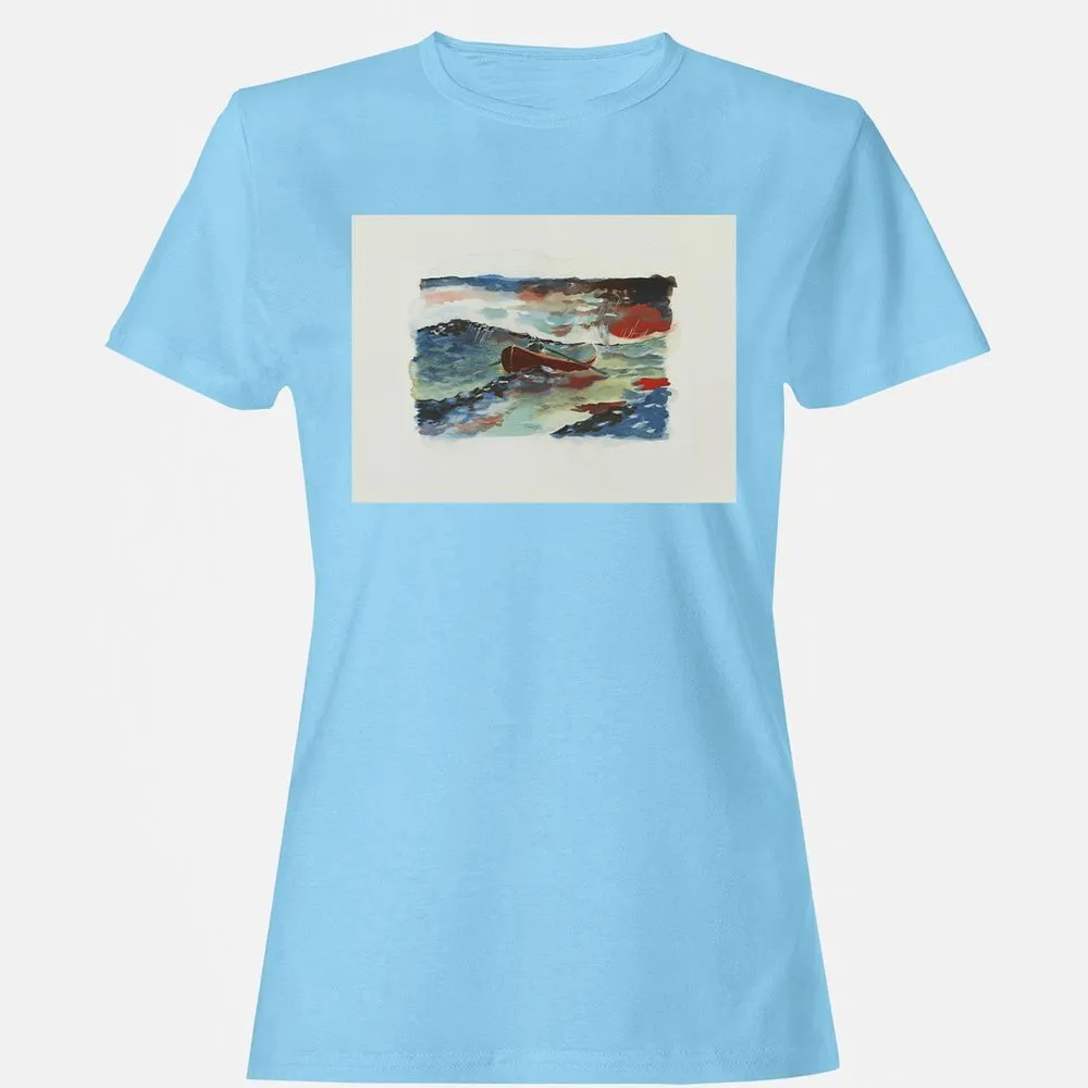 Women's T-Shirt - BFU8N9RC - Light Blue - 8