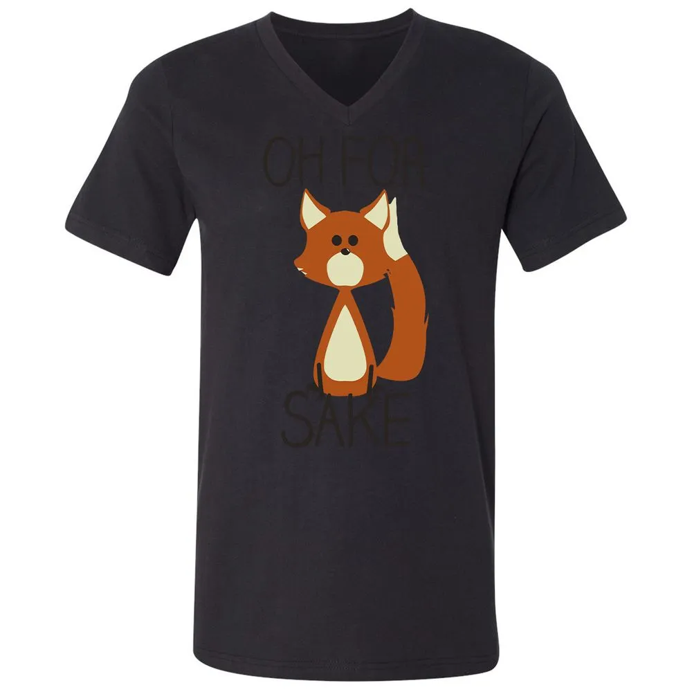 Unisex V-Neck T-Shirt - HP9JT6A8 - Black - 16