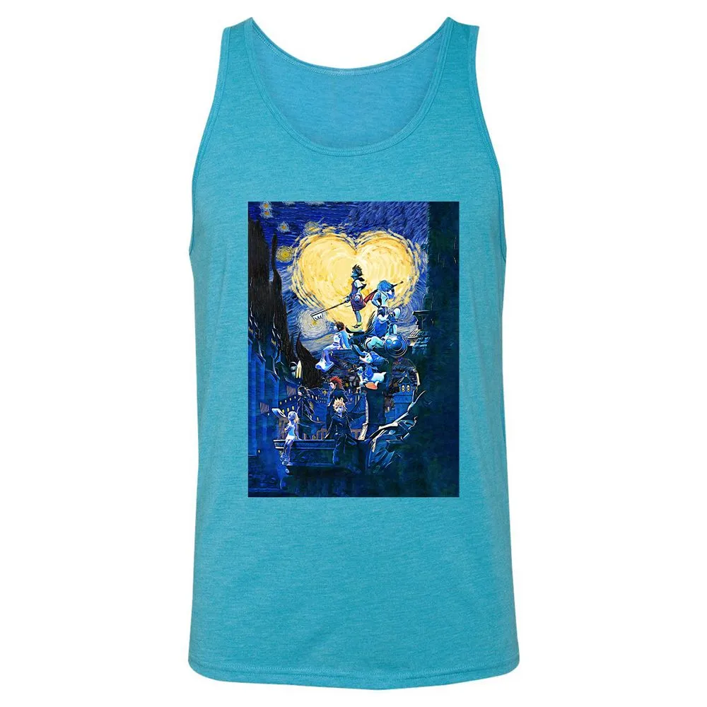 Unisex Jersey Tank - QUA88TEH - Aqua Triblend - 3