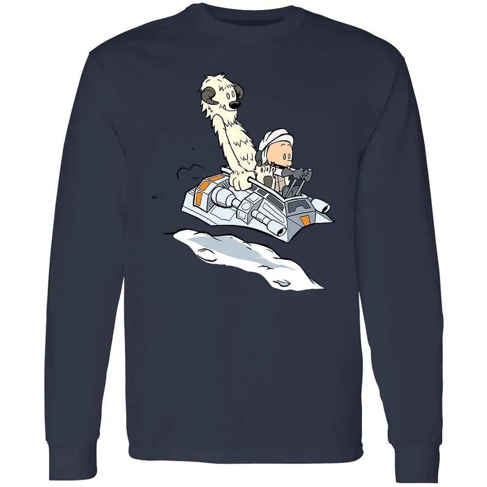 Long Sleeve T-Shirt - X61GVRK8 - Navy - 12