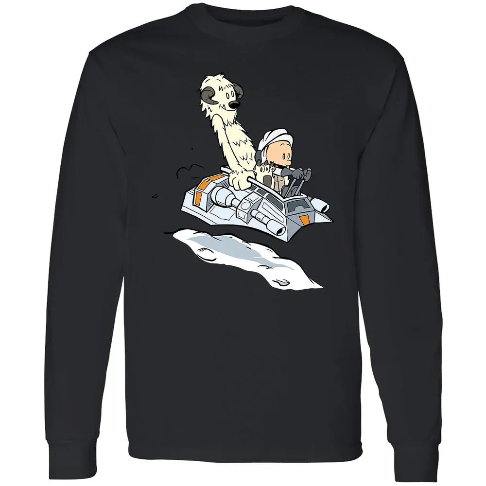 Long Sleeve T-Shirt - X61GVRK8 - Black - 16