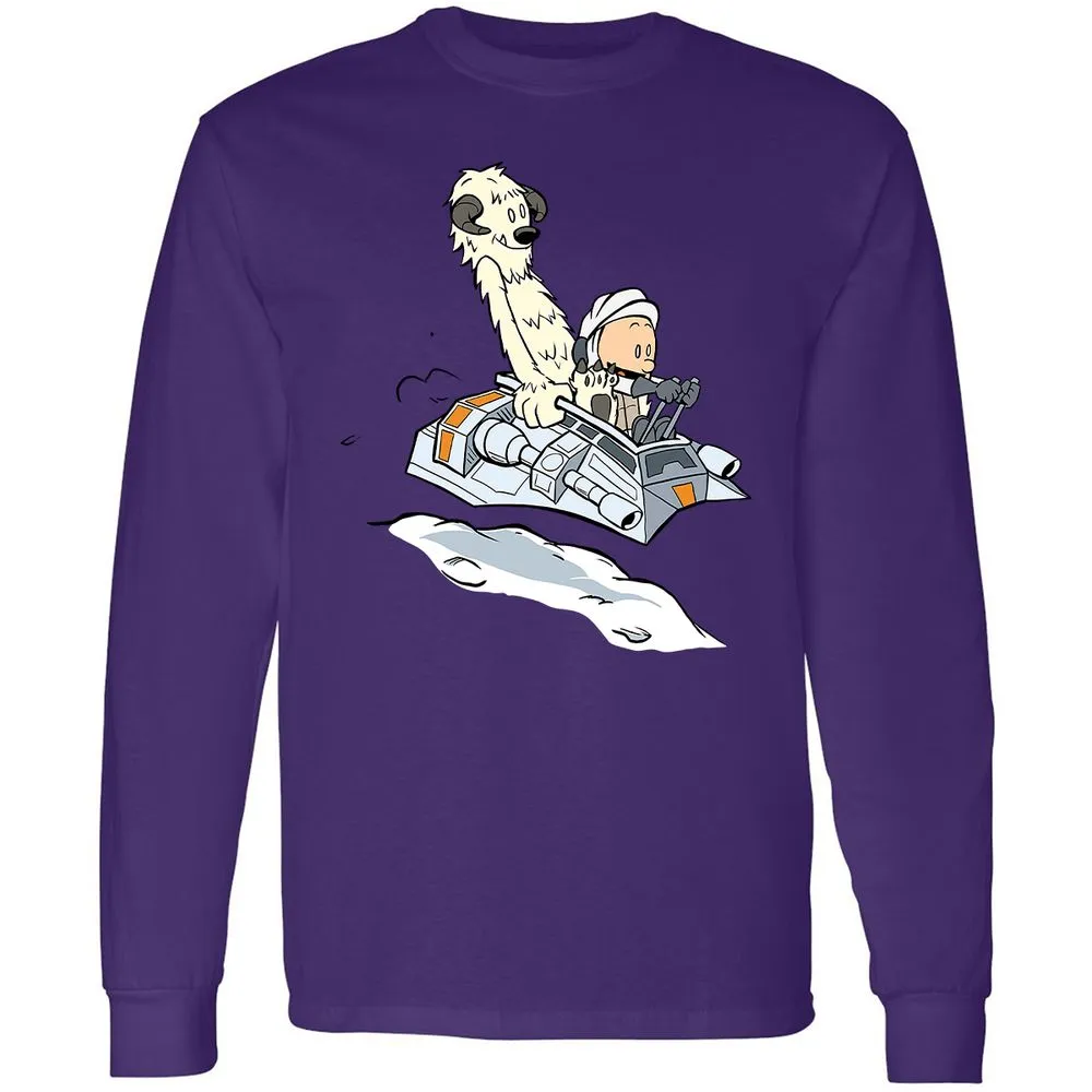 Long Sleeve T-Shirt - X61GVRK8 - Purple - 13