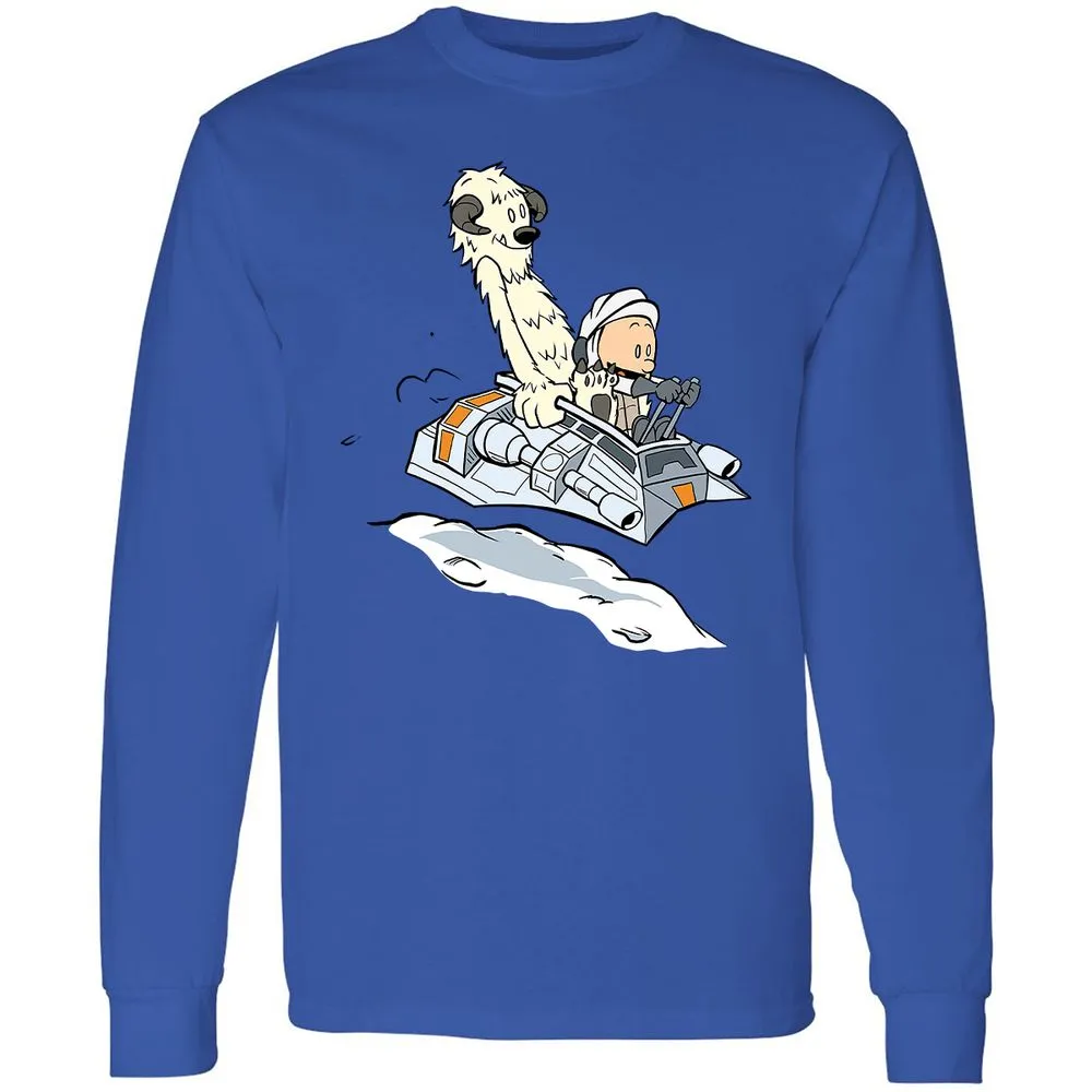 Long Sleeve T-Shirt - X61GVRK8 - Royal - 4