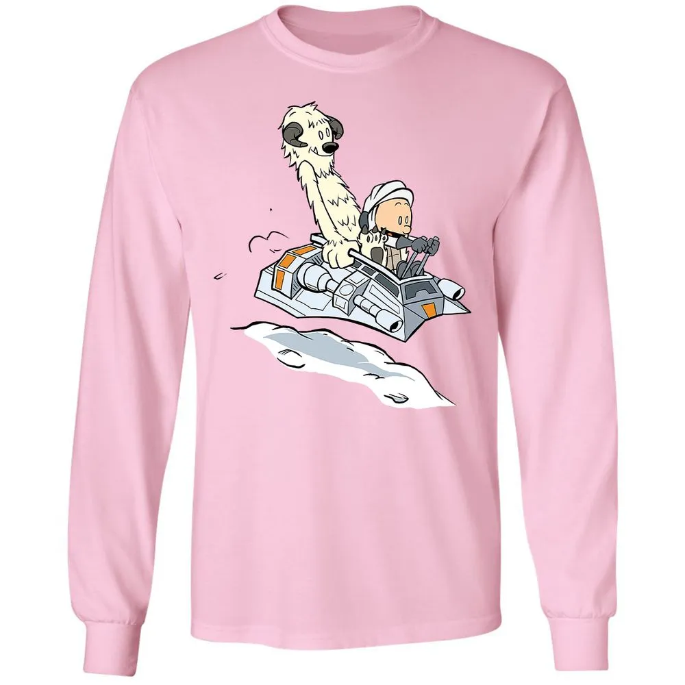 Long Sleeve T-Shirt - X61GVRK8 - Light Pink - 3