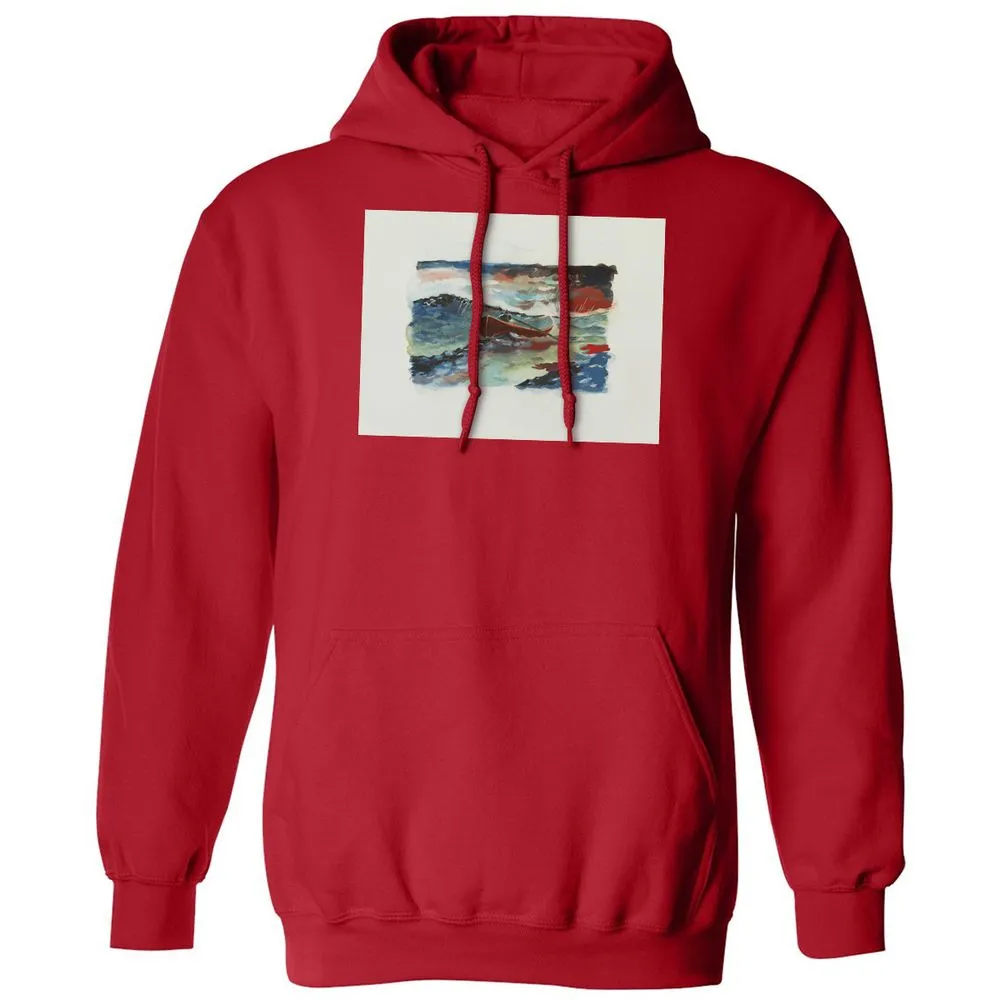 Classic Unisex Hoodie - K7Z9Q76R - Red - 5