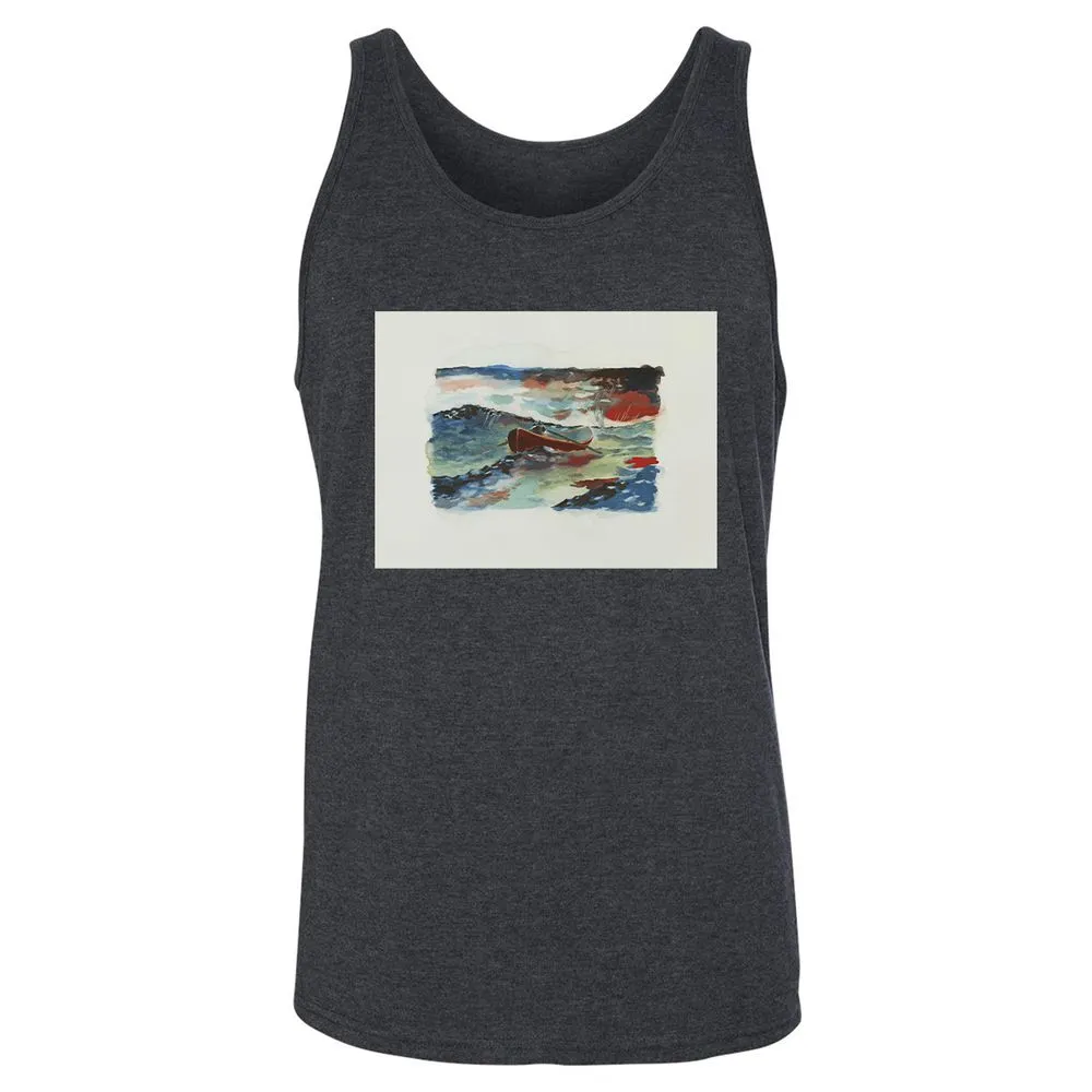 Unisex Jersey Tank - RV9UAHXJ - Dark Grey Heather - 6