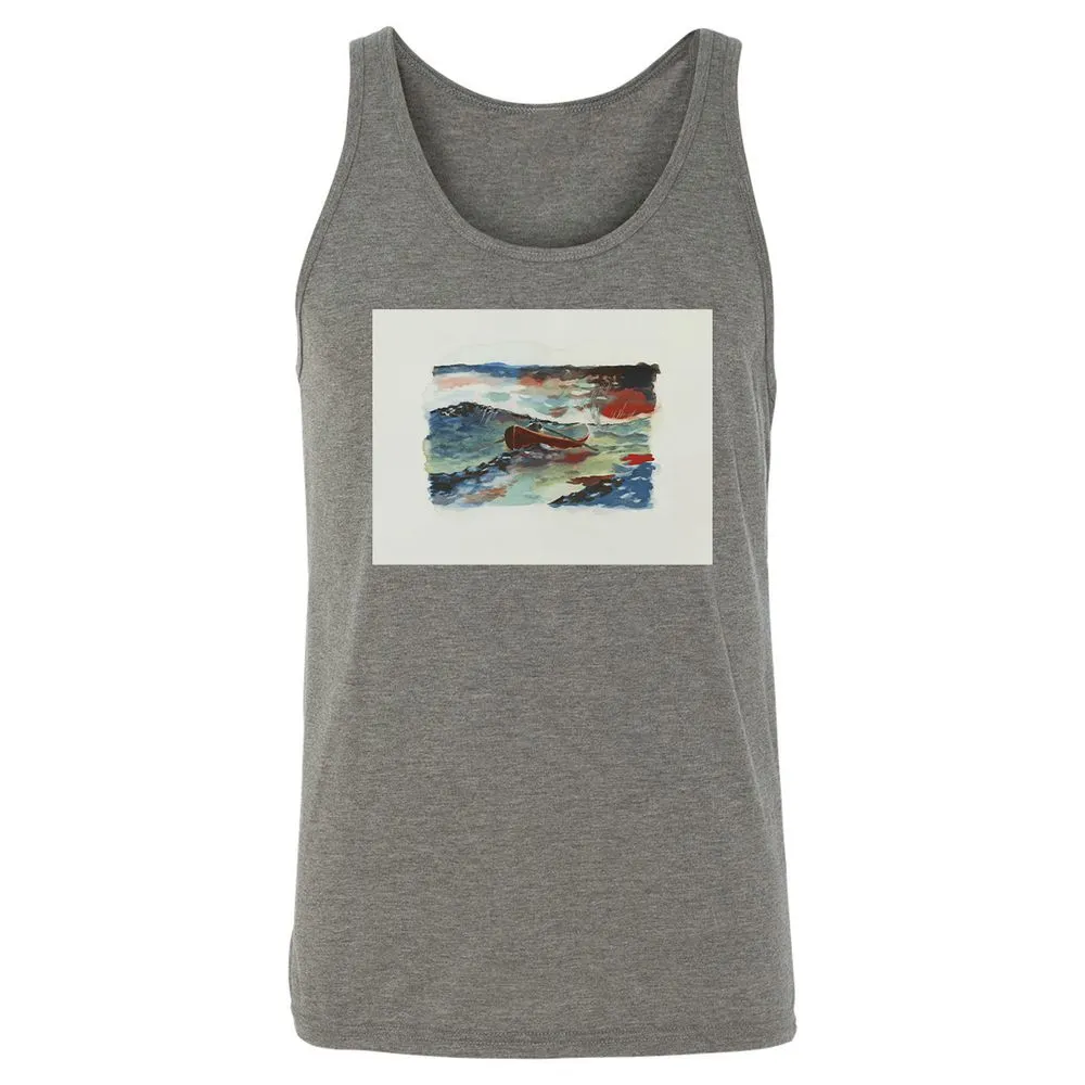 Unisex Jersey Tank - RV9UAHXJ - Grey Triblend - 2