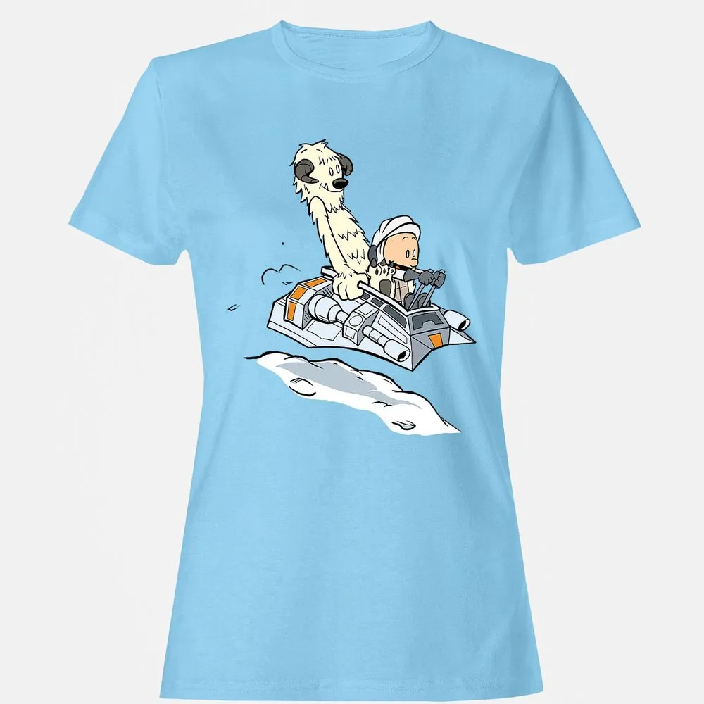 Women's T-Shirt - XGZ7QVV4 - Light Blue - 8