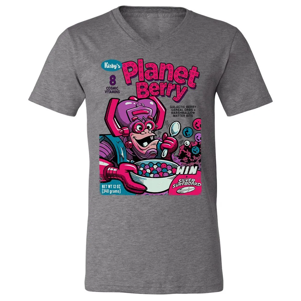 Unisex V-Neck T-Shirt - 1F1B5AT8 - Deep Heather - 13