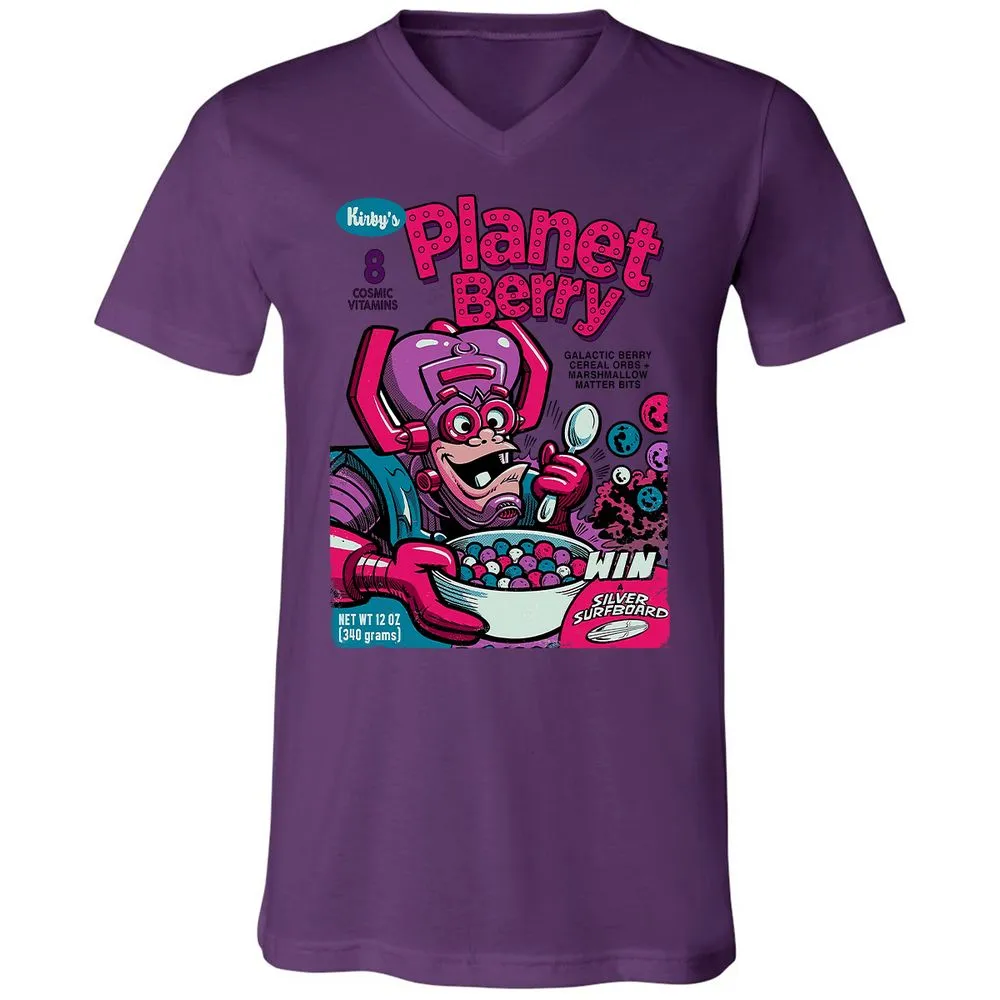 Unisex V-Neck T-Shirt - 1F1B5AT8 - Team Purple - 2
