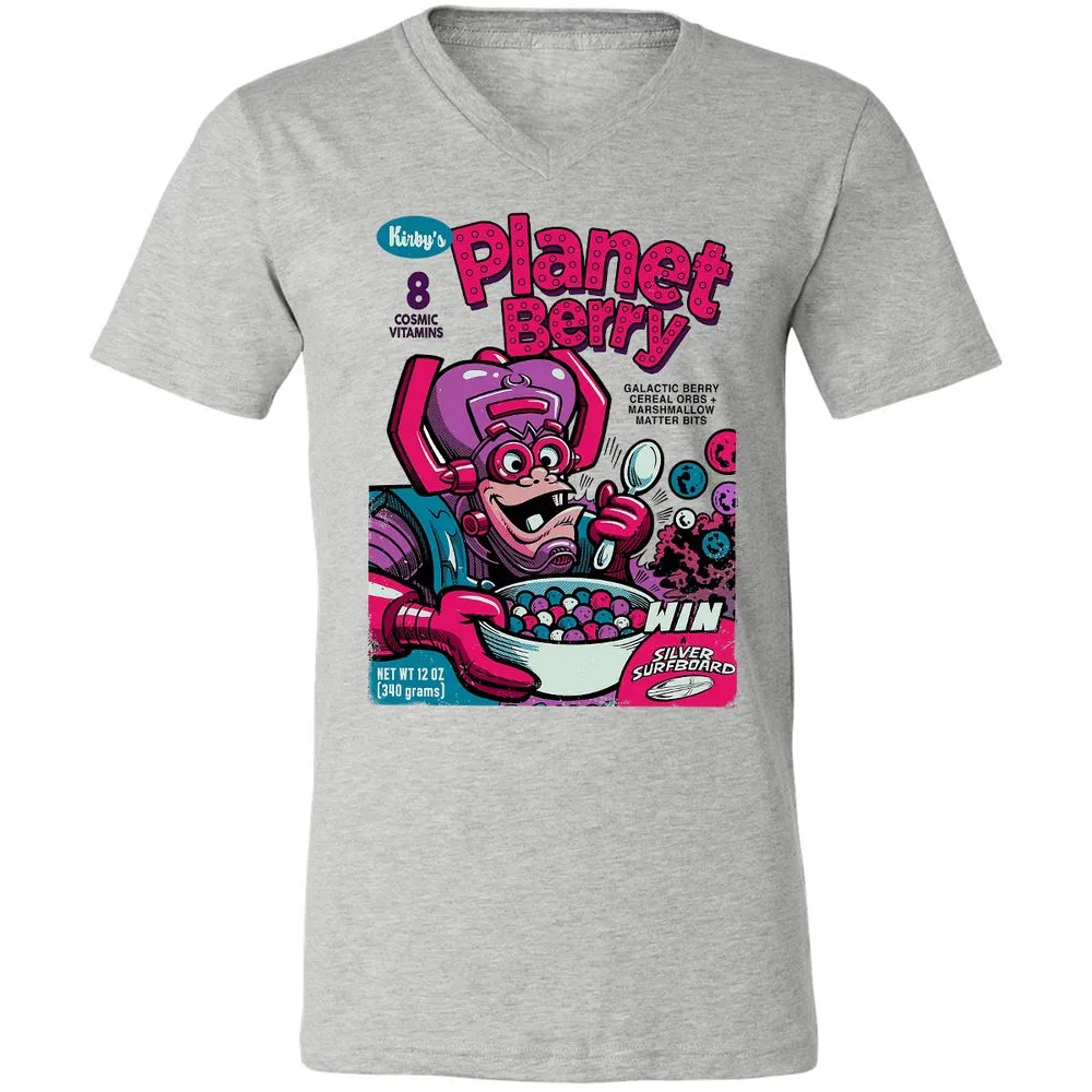 Unisex V-Neck T-Shirt - 1F1B5AT8 - Athletic Heather - 7