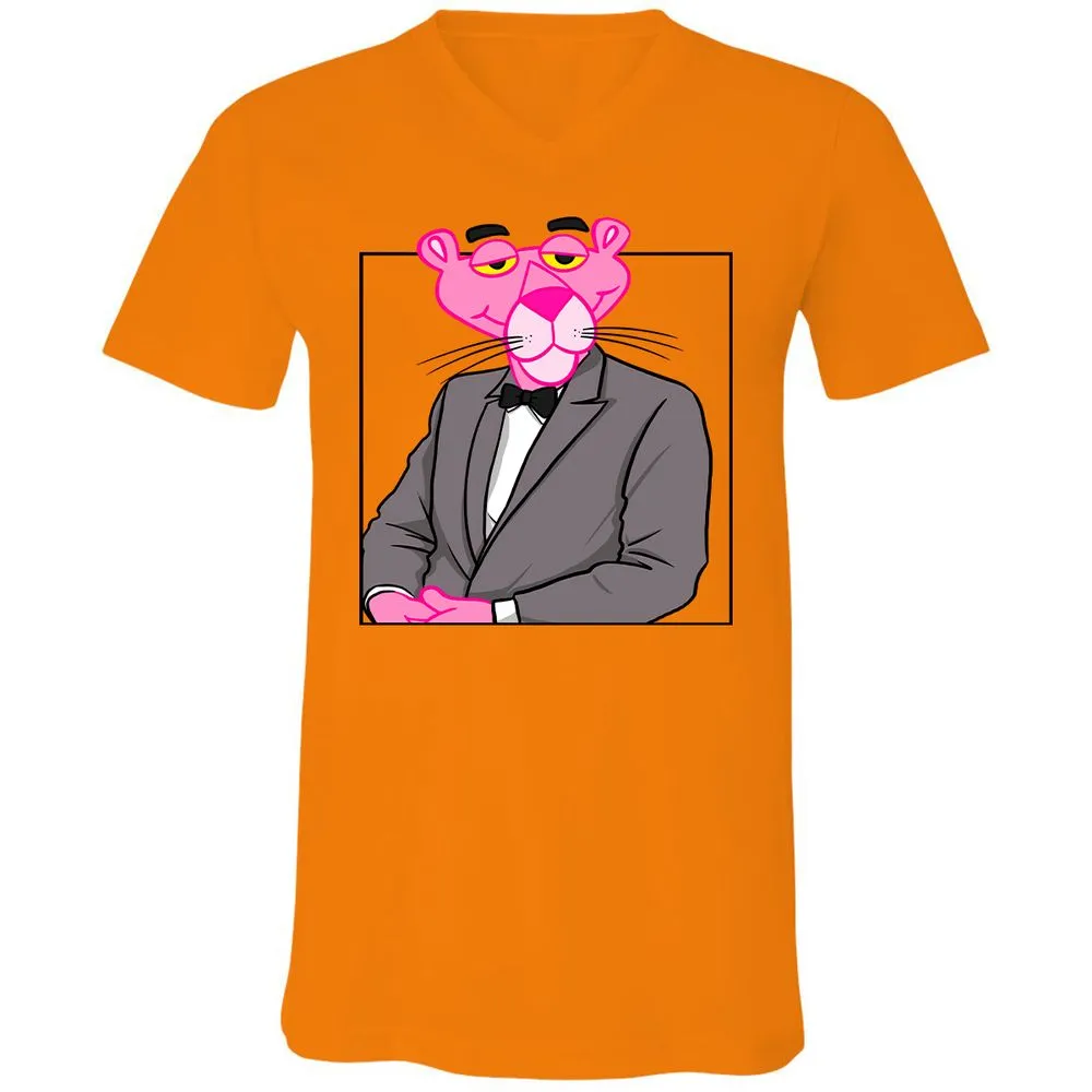 Unisex V-Neck T-Shirt - X4J3432J - Orange - 11