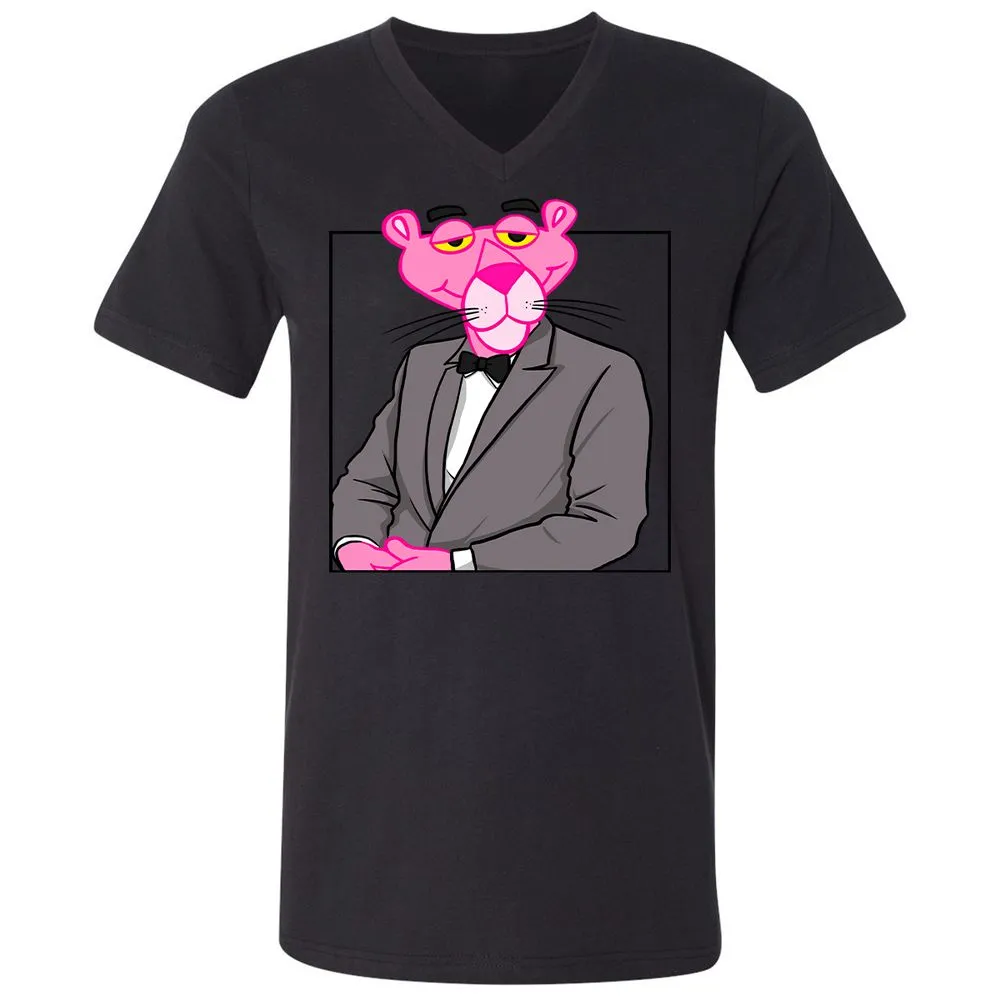 Unisex V-Neck T-Shirt - X4J3432J - Black - 16