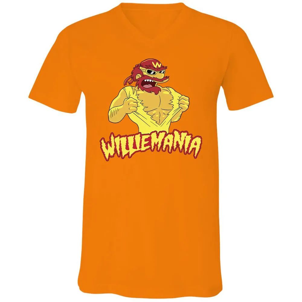 Unisex V-Neck T-Shirt - LH3NPBBJ - Orange - 11