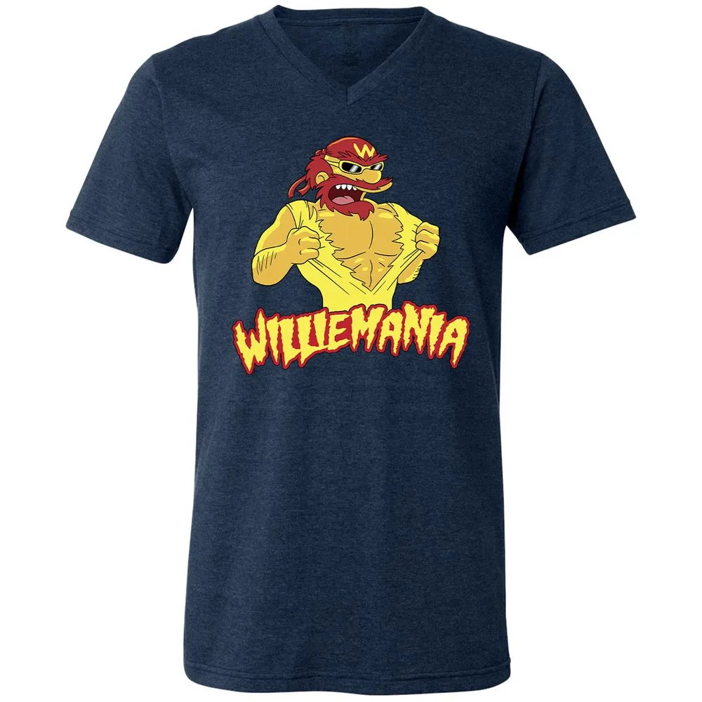 Unisex V-Neck T-Shirt - LH3NPBBJ - Heather Navy - 15
