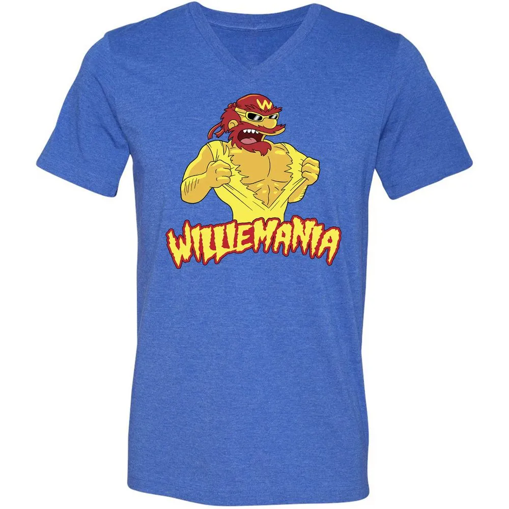 Unisex V-Neck T-Shirt - LH3NPBBJ - Heather True Royal - 14