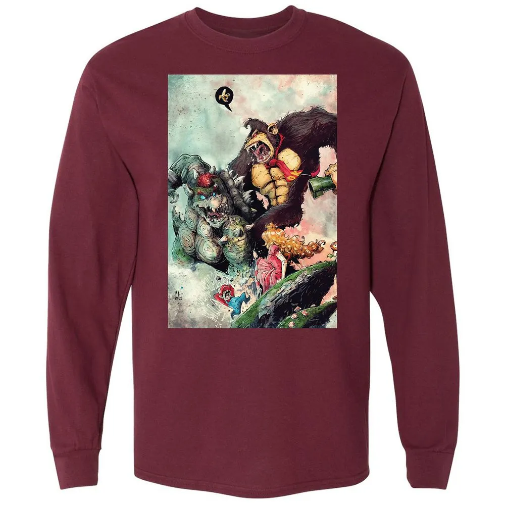 Long Sleeve T-Shirt - RYC4EWDX - Maroon - 11