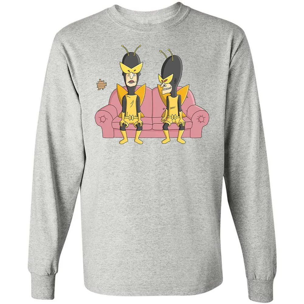 Long Sleeve T-Shirt - 7WZNLW47 - Ash - 5