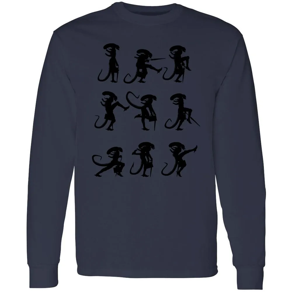 Long Sleeve T-Shirt - 4XWCW9LJ - Navy - 12
