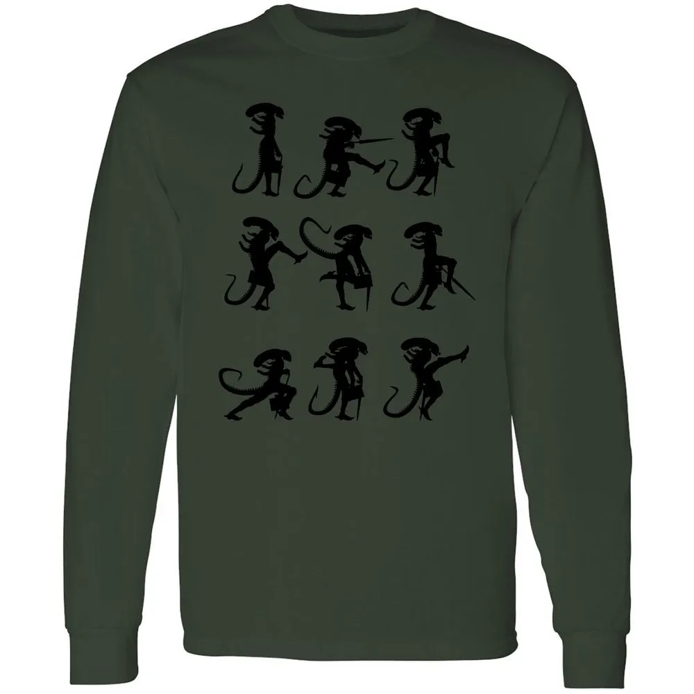 Long Sleeve T-Shirt - 4XWCW9LJ - Forest Green - 8