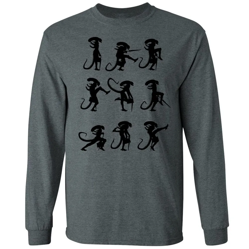 Long Sleeve T-Shirt - 4XWCW9LJ - Dark Heather - 15