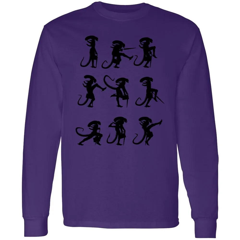 Long Sleeve T-Shirt - 4XWCW9LJ - Purple - 13
