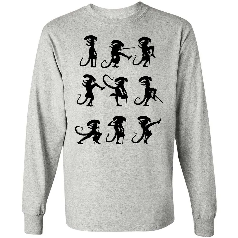 Long Sleeve T-Shirt - 4XWCW9LJ - Ash - 5