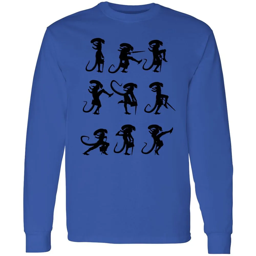 Long Sleeve T-Shirt - 4XWCW9LJ - Royal - 4