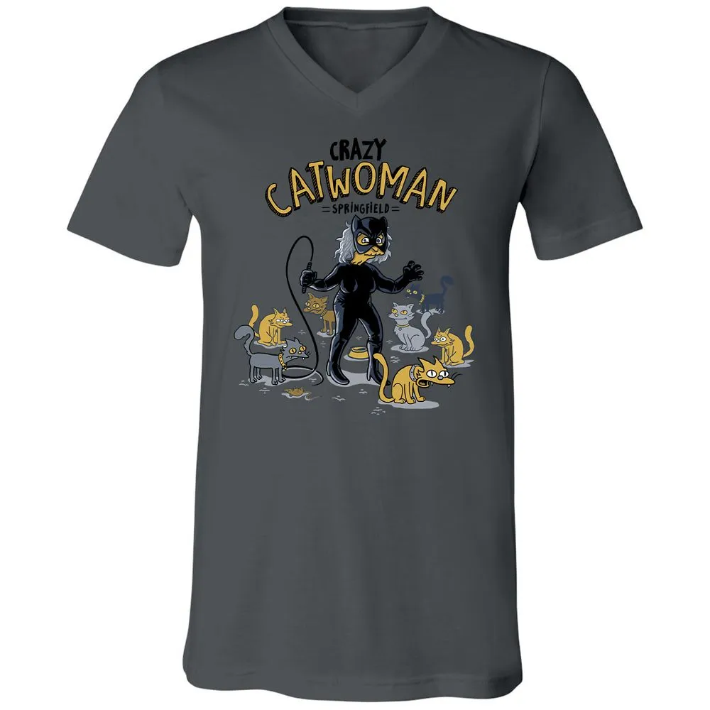 Unisex V-Neck T-Shirt - AHGM4F5Z - Asphalt - 12