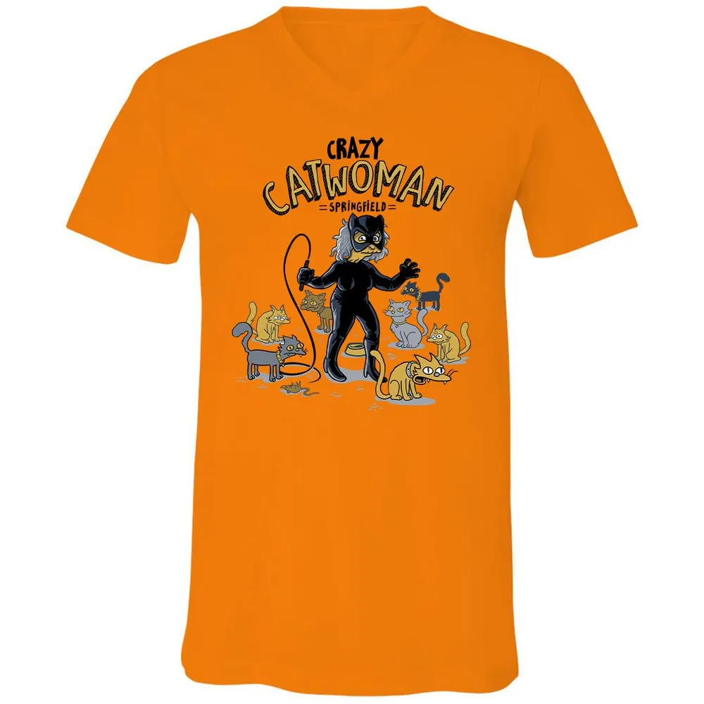 Unisex V-Neck T-Shirt - AHGM4F5Z - Orange - 11
