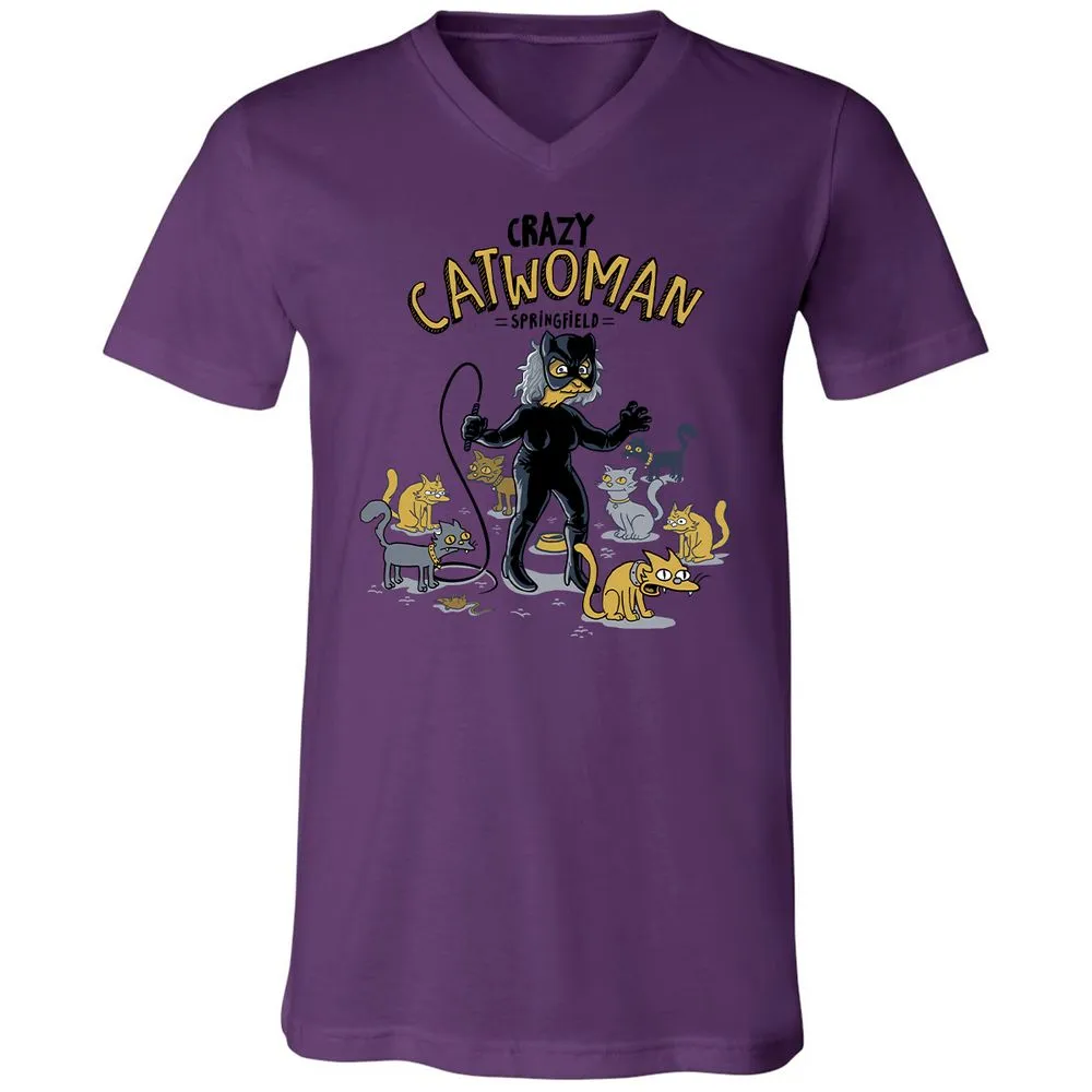 Unisex V-Neck T-Shirt - AHGM4F5Z - Team Purple - 2